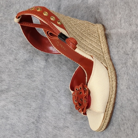 Yves saint Laurent rive gauche wedges size EU 40 US 10 - Picture 4 of 12